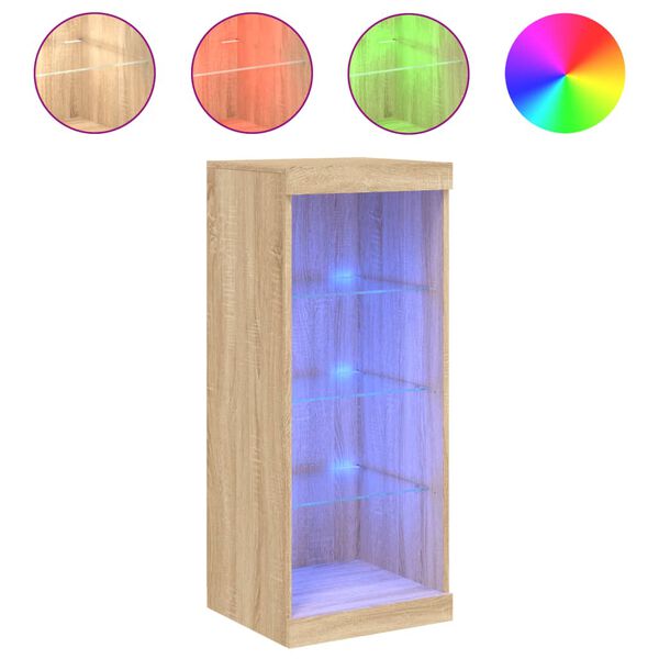 vidaXL &Mu;&pi;&omicron;&upsilon;&phi;έ&sigmaf; &mu;&epsilon; &Phi;ώ&tau;&alpha; LED Sonoma &Delta;&rho;&upsilon;&sigmaf; 41 x 37 x 100 &epsilon;&kappa;.