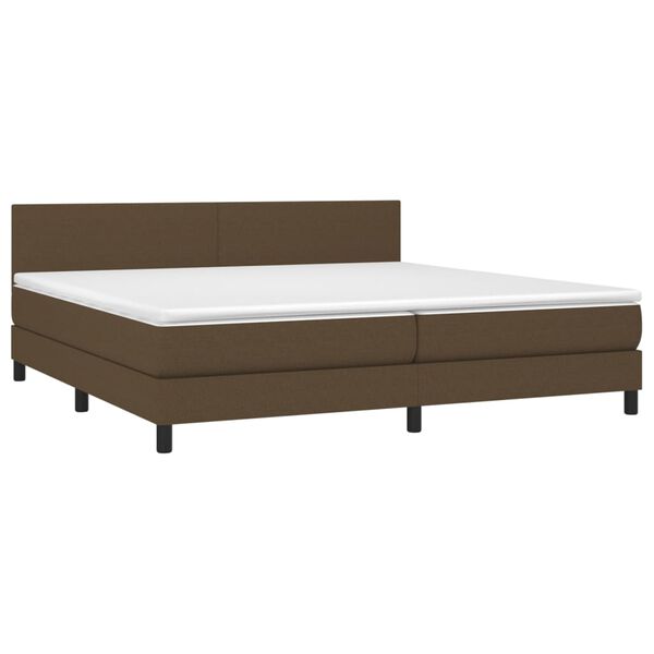 vidaXL &Kappa;&rho;&epsilon;&beta;ά&tau;&iota; Boxspring &mu;&epsilon; &Sigma;&tau;&rho;ώ&mu;&alpha; & LED &Sigma;&kappa;.&Kappa;&alpha;&phi;έ 200x200 &epsilon;&kappa; &Upsilon;&phi;&alpha;&sigma;&mu;ά&tau;&iota;&nu;&omicron;