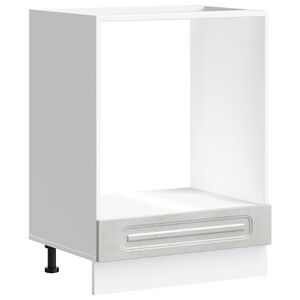 vidaXL Ντουλάπι φούρνου "Kalmar" Σκυρόδεμα Γκρι Ξύλινο