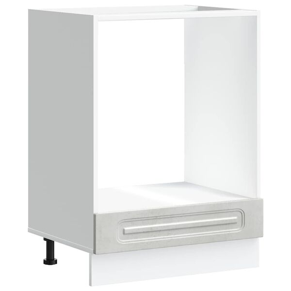 vidaXL Ντουλάπι φούρνου "Kalmar" Σκυρόδεμα Γκρι Ξύλινο