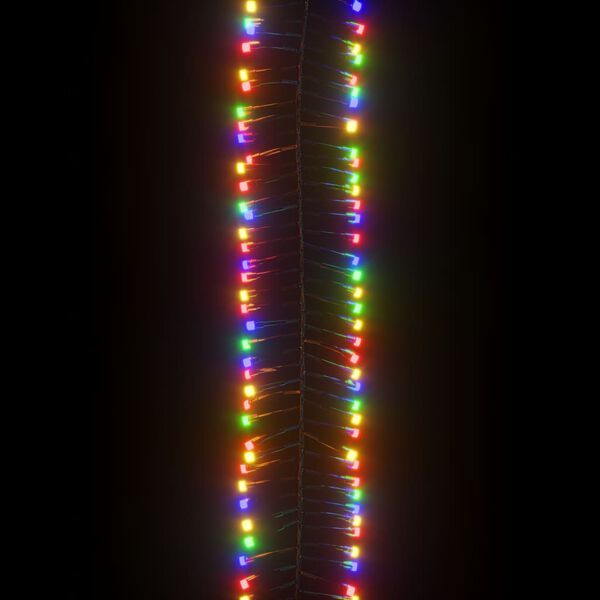 vidaXL Φωτάκια Cluster με 400 LED Πολύχρωμα 7,4 μ. από PVC