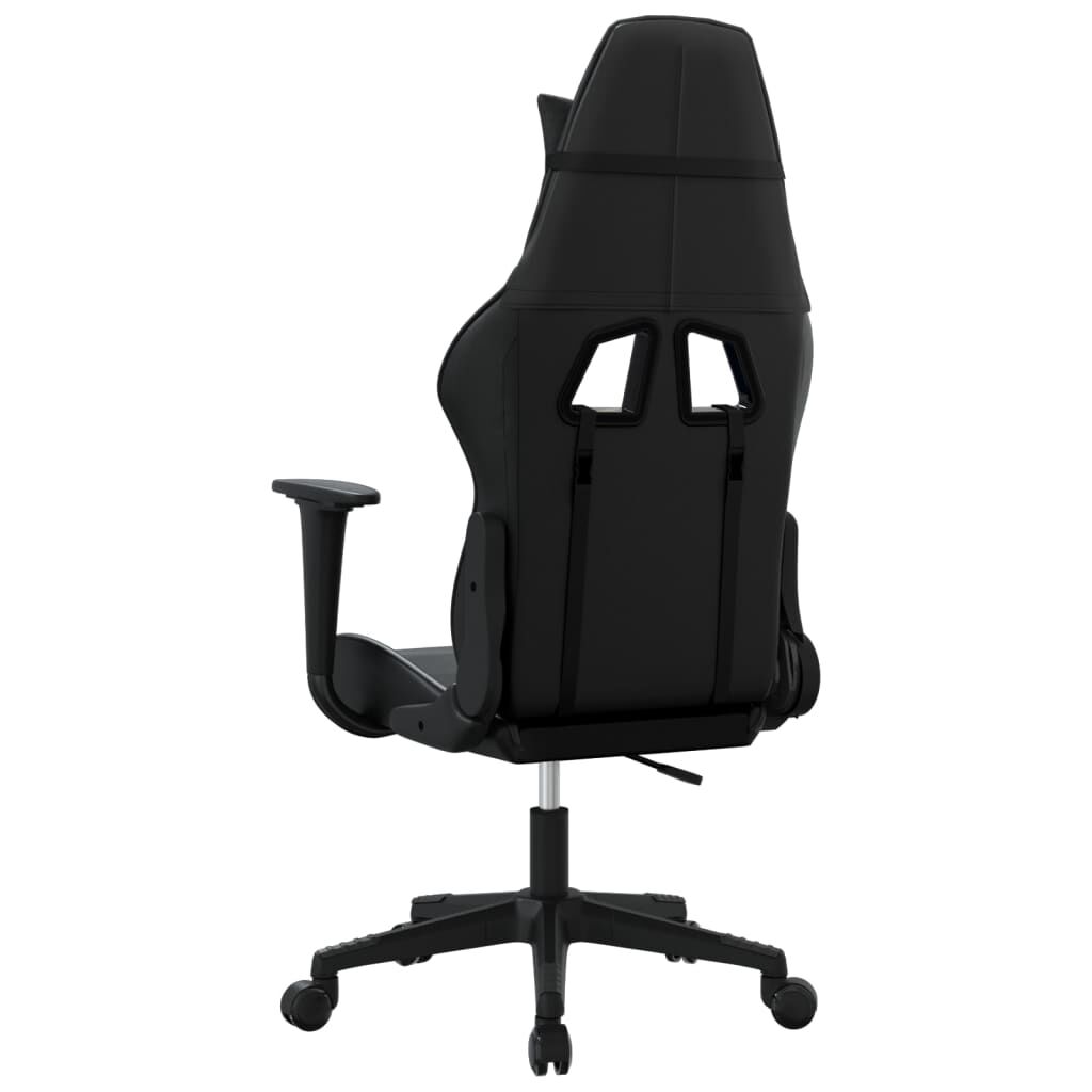 vidaXL Καρέκλα Gaming Μασάζ Μαύρη από Συνθετικό Δέρμα