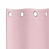 vidaXL Κουρτίνες 2 pcs Μωρουδίστικο Ροζ 140x140cm Πολυεστέρας