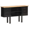 vidaXL Μπουφές 110x30x65 εκ. Μασίφ Ακατέργαστο Ξύλο Μάνγκο και Ατσάλι