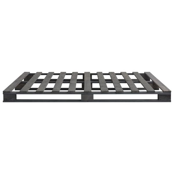 vidaXL Πλαίσιο Κρεβατιού Γκρι 180 x 200 εκ. Παλέτες Μασίφ Ξύλο Πεύκου
