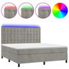 vidaXL &Kappa;&rho;&epsilon;&beta;ά&tau;&iota; Boxspring &mu;&epsilon; &Sigma;&tau;&rho;ώ&mu;&alpha; & LED &Alpha;&nu;.&Gamma;&kappa;&rho;&iota; 180x200 &epsilon;&kappa;. &Beta;&epsilon;&lambda;&omicron;ύ&delta;&iota;&nu;&omicron;