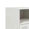 vidaXL Κομοδίνο Λευκό 34,5x39x62 εκ. από Χάλυβα