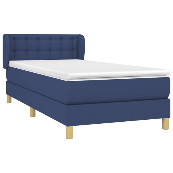 vidaXL &Kappa;&rho;&epsilon;&beta;ά&tau;&iota; Boxspring &mu;&epsilon; &Sigma;&tau;&rho;ώ&mu;&alpha; &Mu;&pi;&lambda;&epsilon; 90x200 &epsilon;&kappa;.&Upsilon;&phi;&alpha;&sigma;&mu;ά&tau;&iota;&nu;&omicron;