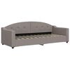 vidaXL Καναπές Κρεβάτι με Στρώμα Taupe 80 x 200 εκ. Υφασμάτινο