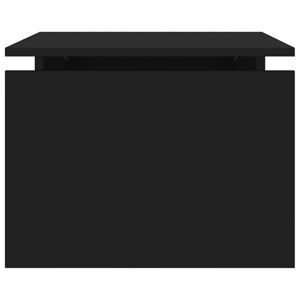 vidaXL Τραπεζάκι Σαλονιού Μαύρο 68 x 50 x 38 εκ. από Επεξ. Ξύλο