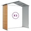 vidaXL Αποθήκη Κήπου Ανοιχτό Γκρι 191x300x198 εκ. Γαλβανισμένο Ατσάλι