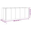 vidaXL Ζαρντινιέρα 200 x 80 x 80 εκ. από Ατσάλι Σκληρυθέν στον Αέρα