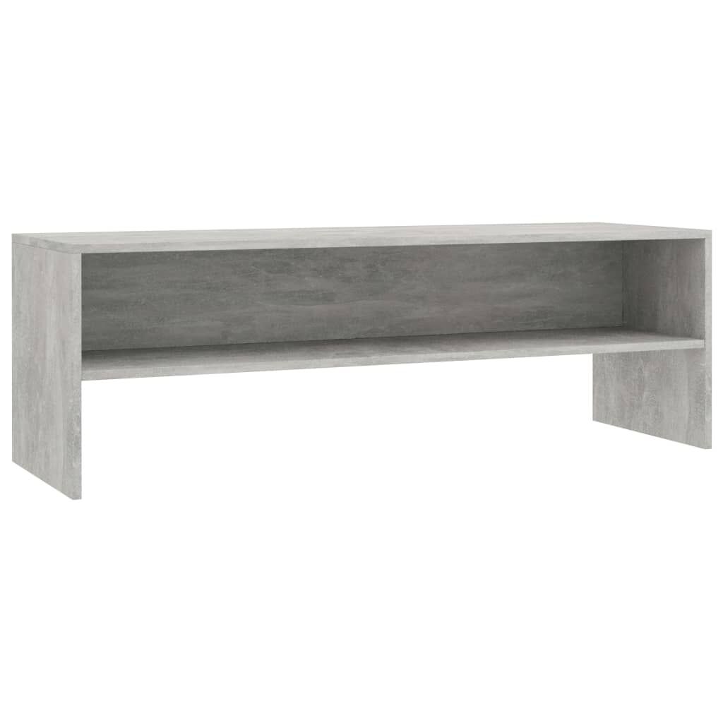 vidaXL Έπιπλο Τηλεόρασης Γκρι Σκυροδέματος 120x40x40 εκ. Επεξ. Ξύλο