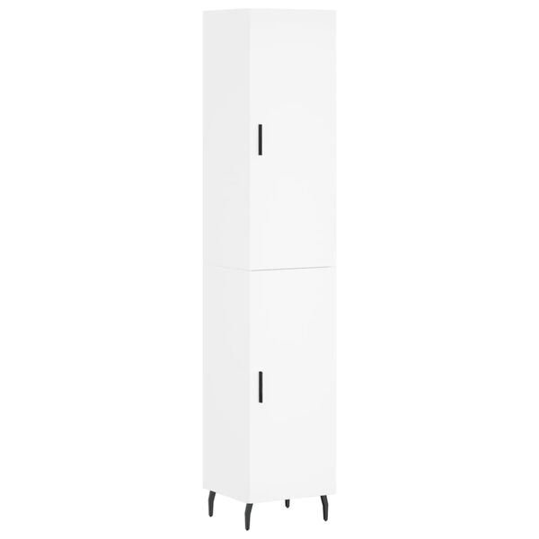 vidaXL Ντουλάπι Λευκό 34,5 x 34 x 180 εκ. από Επεξεργασμένο Ξύλο
