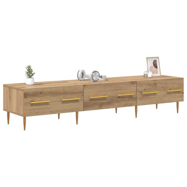 vidaXL &Nu;&tau;&omicron;&upsilon;&lambda;ά&pi;&iota; TV Artisan Oak 150 x 36 x 30 &epsilon;&kappa; &Epsilon;&pi;&epsilon;&xi;&epsilon;&rho;&gamma;&alpha;&sigma;&mu;έ&nu;&omicron; &xi;ύ&lambda;&omicron;