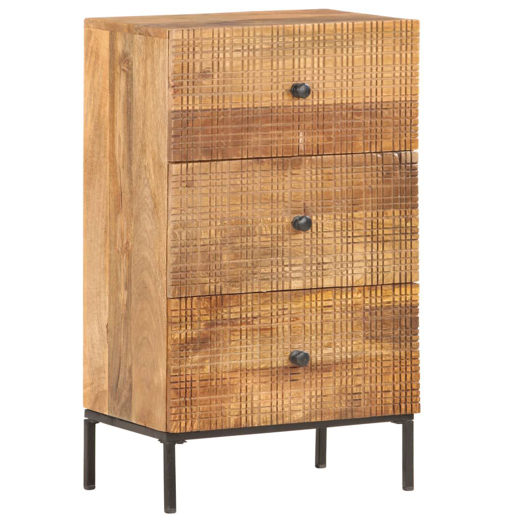 vidaXL Ντουλάπι 45 x 30 x 75 εκ. από Μασίφ Ξύλο Μάνγκο
