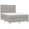 vidaXL &Kappa;&rho;&epsilon;&beta;ά&tau;&iota; Boxspring &mu;&epsilon; &Sigma;&tau;&rho;ώ&mu;&alpha; & LED &Alpha;&nu;.&Gamma;&kappa;&rho;&iota; 140x200&epsilon;&kappa;. &Upsilon;&phi;&alpha;&sigma;&mu;ά&tau;&iota;&nu;&omicron;