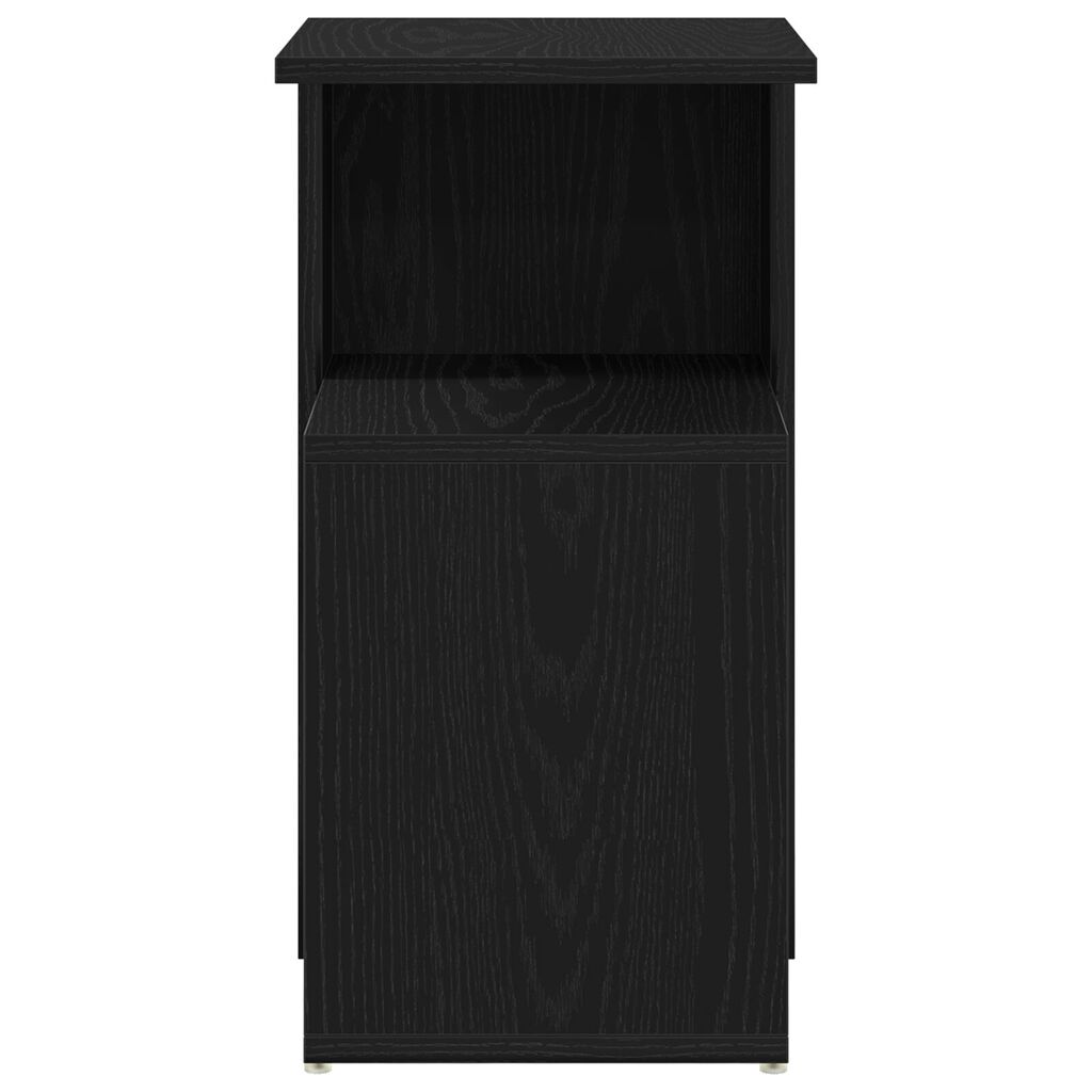vidaXL Τραπέζι πλευράς Μαύρο Δρυς 36x30x56 εκ Επεξεργασμένο ξύλο