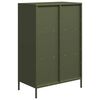 vidaXL Ντουλάπι Πράσινο Λαδί 68x39x103,5 εκ. από Ατσάλι