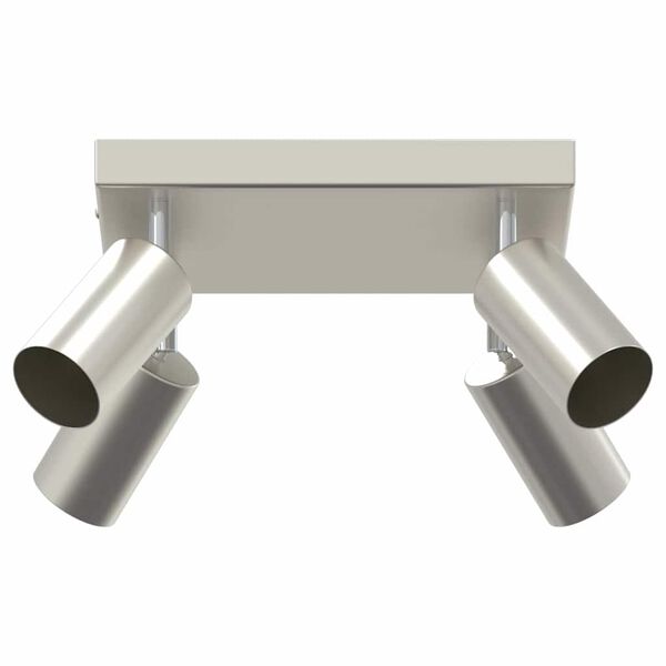 vidaXL Σποτ οροφής Βουρτσισμένο Νίκελ 26 x 26 x 16.5 εκ Ατσάλι