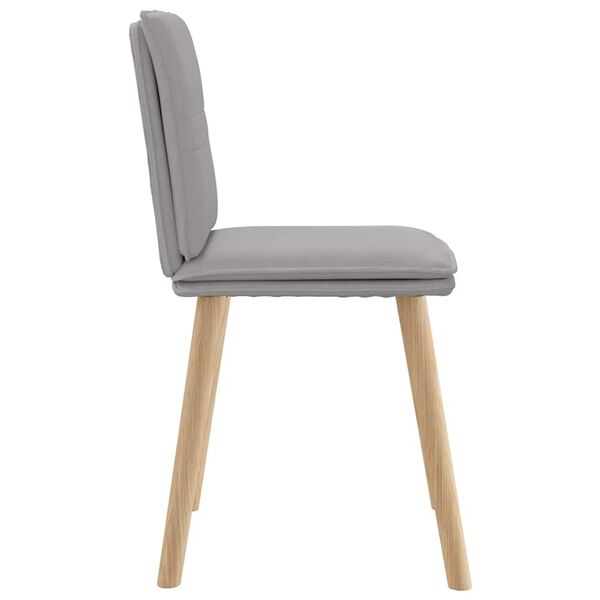 vidaXL Καρέκλες τραπεζαρίας 4 τεμ Cloud Grey Fabric