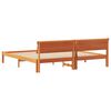 vidaXL Σκελετός Κρεβατιού Καφέ κεριού 180 x 200 cm Μασίφ ξύλο πεύκου