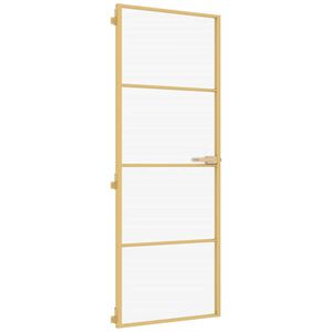 vidaXL &Epsilon;&sigma;&omega;&tau;&epsilon;&rho;&iota;&kappa;ή &Pi;ό&rho;&tau;&alpha; &Chi;&rho;&upsilon;&sigma;ή 76 x 201,5 &epsilon;&kappa;. &Psi;&eta;&mu;έ&nu;&omicron; &Gamma;&upsilon;&alpha;&lambda;ί & &Alpha;&lambda;&omicron;&upsilon;&mu;ί&nu;&iota;&omicron;