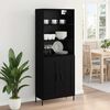 vidaXL Highboard &Mu;&alpha;ύ&rho;&eta; &delta;&rho;&upsilon;&sigmaf; 69,5 x 34 x 180 &epsilon;&kappa;. &Epsilon;&pi;&epsilon;&xi;&epsilon;&rho;&gamma;&alpha;&sigma;&mu;έ&nu;&omicron; &xi;ύ&lambda;&omicron;