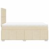 vidaXL &Kappa;&rho;&epsilon;&beta;ά&tau;&iota; Boxspring &mu;&epsilon; &Sigma;&tau;&rho;ώ&mu;&alpha; &Kappa;&rho;&epsilon;&mu; 120x200 &epsilon;&kappa;. &Upsilon;&phi;&alpha;&sigma;&mu;ά&tau;&iota;&nu;&omicron;