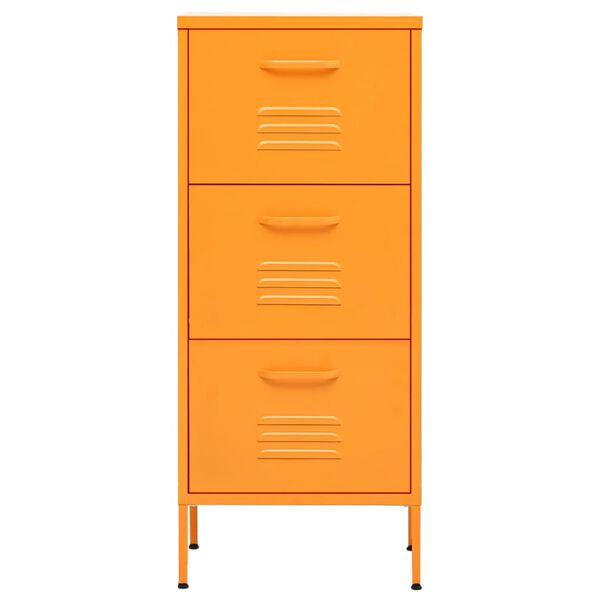 vidaXL Ντουλάπι Αποθήκευσης Μουσταρδί 42,5 x 35 x 101,5 εκ. από Ατσάλι