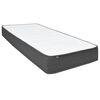 vidaXL Κρεβάτι Boxspring Σκούρο Γκρι 100 x 200 εκ. Υφασμάτινο
