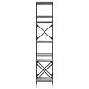 vidaXL Βιβλιοθήκη 5 Επιπέδων Γκρι Sonoma 59 x 35 x 171 εκ. Επεξ. Ξύλο