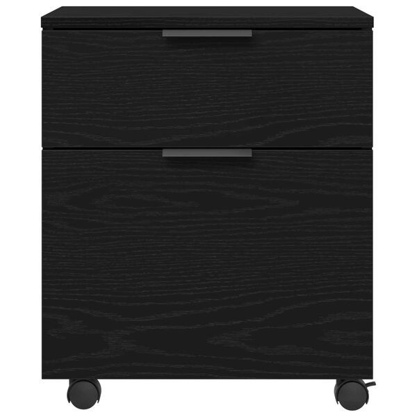 vidaXL Ντουλάπα Αρχείων Μαύρη δρυς 45 x 38 x 54 εκ Επεξεργασμένο ξύλο