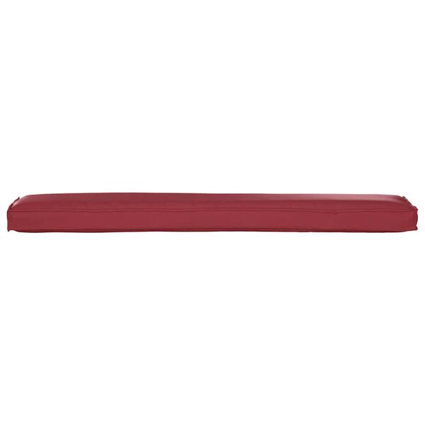 vidaXL Μαξιλάρι παλέτας Μπορντό 200 x 40 x 8 εκ. Ύφασμα Oxford