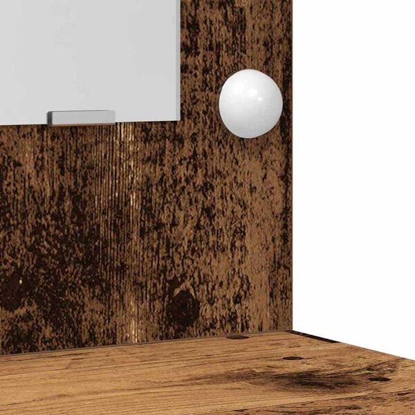 vidaXL Τραπέζι περιποίησης με συρτάρι 2 pcs Καφέ 50 x 41 x 135 εκ