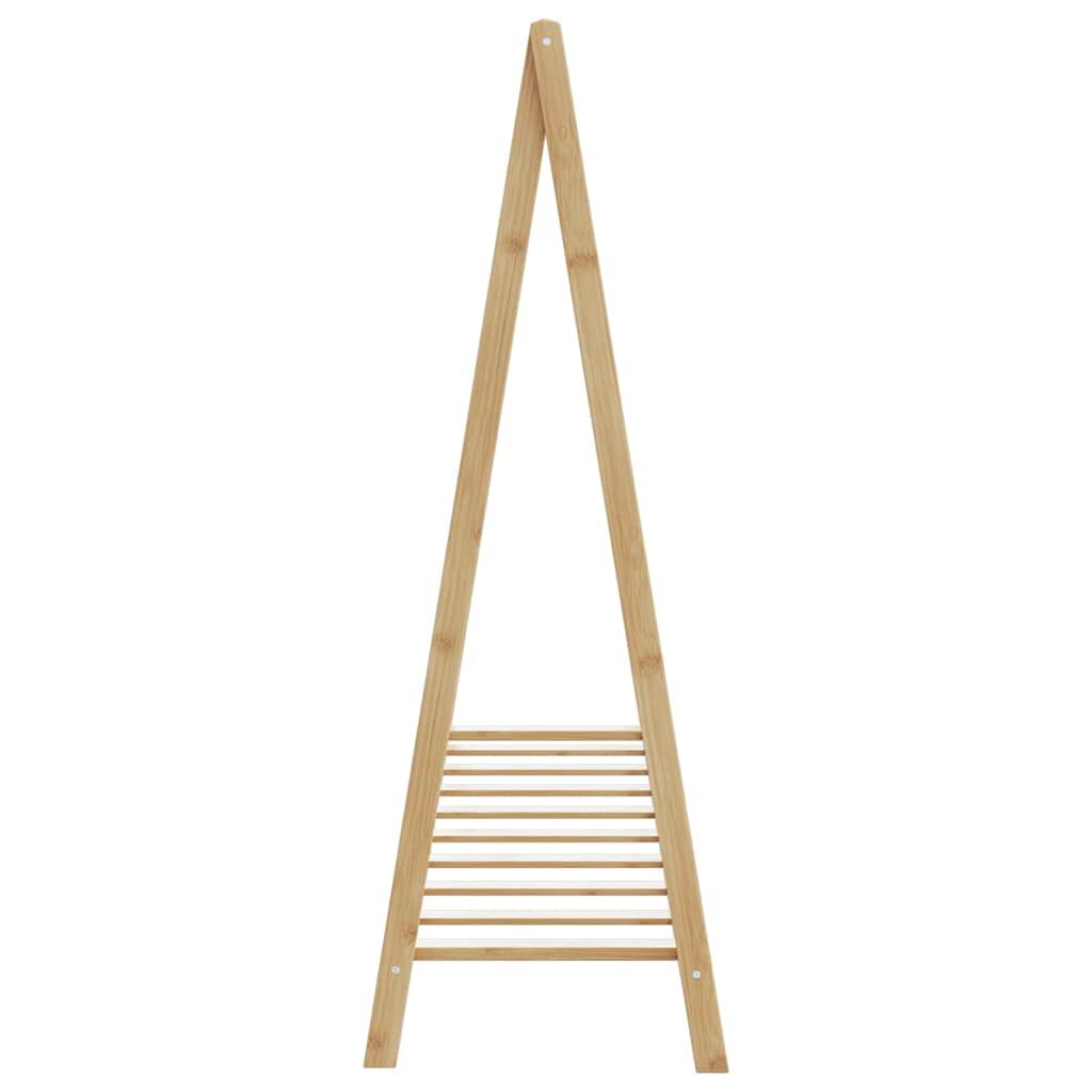 vidaXL Κρεμάστρα Ρούχων με Ράφια 106x34x102 εκ. Μπαμπού