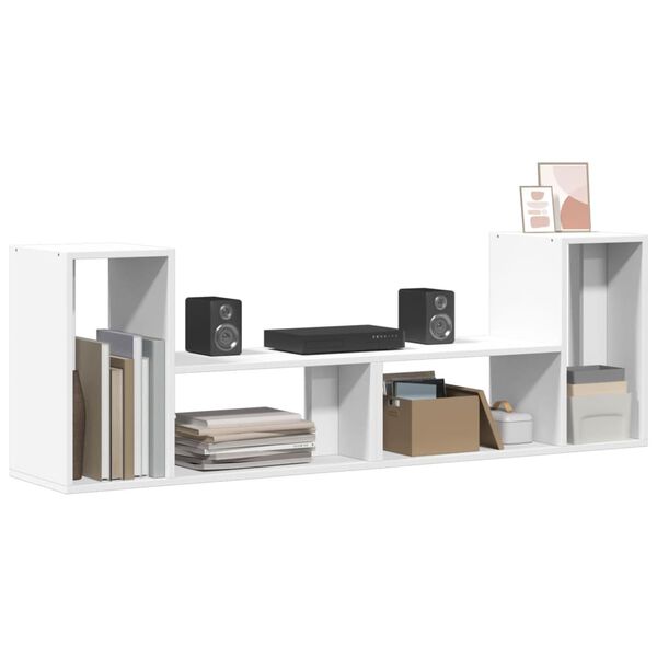 vidaXL Έπιπλα Τηλεόρασης 2 τεμ. Λευκά 75x30x50 εκ. Επεξεργασμένο Ξύλο