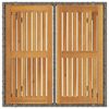 vidaXL Σέτ φαγητού για κήπο 3 pcs Γκρι 90 x 90 x 75 cm συνθετικό ρατάν
