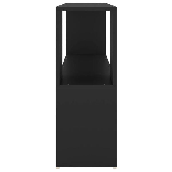 vidaXL Βιβλιοθήκη Μαύρη 100 x 24 x 63 εκ. από Επεξεργασμένο Ξύλο