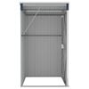 vidaXL Αποθήκη Κήπου Επιτοίχια Ανθρακί 118 x 100 x 178 εκ. από Ατσάλι