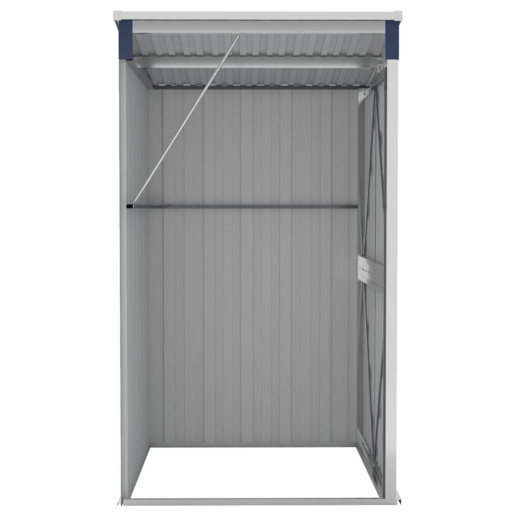 vidaXL Αποθήκη Κήπου Επιτοίχια Ανθρακί 118 x 100 x 178 εκ. από Ατσάλι