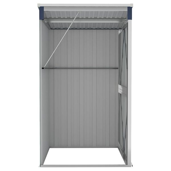 vidaXL Αποθήκη Κήπου Επιτοίχια Ανθρακί 118 x 100 x 178 εκ. από Ατσάλι