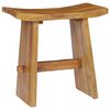vidaXL Σκαμπό από Μασίφ Ξύλο Teak