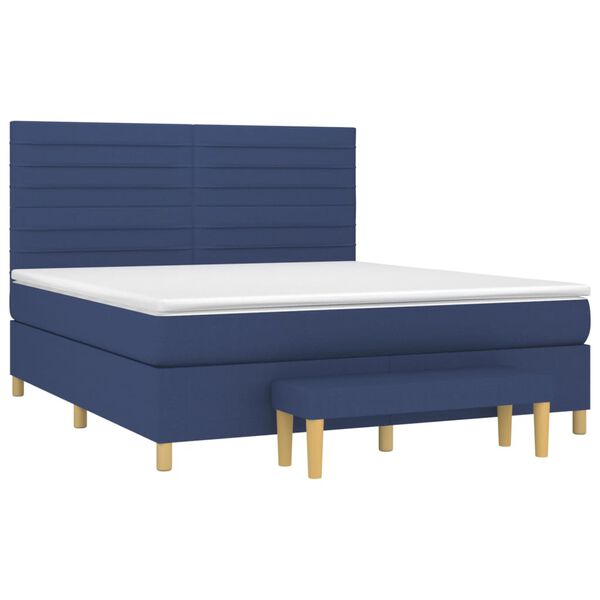 vidaXL &Kappa;&rho;&epsilon;&beta;ά&tau;&iota; Boxspring &mu;&epsilon; &Sigma;&tau;&rho;ώ&mu;&alpha; &Mu;&pi;&lambda;&epsilon; 180x200 &epsilon;&kappa;. &Upsilon;&phi;&alpha;&sigma;&mu;ά&tau;&iota;&nu;&omicron;