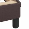 vidaXL Κρεβάτι Σκούρο Καφέ 180x200 εκ Υφασμάτινο
