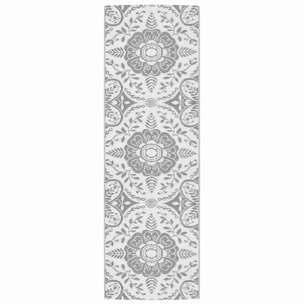 vidaXL Χαλί εξωτερικού χώρου ARAKIL ανοιχτό γκρι 80x250 cm PP