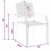 vidaXL Καρέκλα 4 pcs Ανθρακί 56 x 65 x 89εκ Ατσάλι