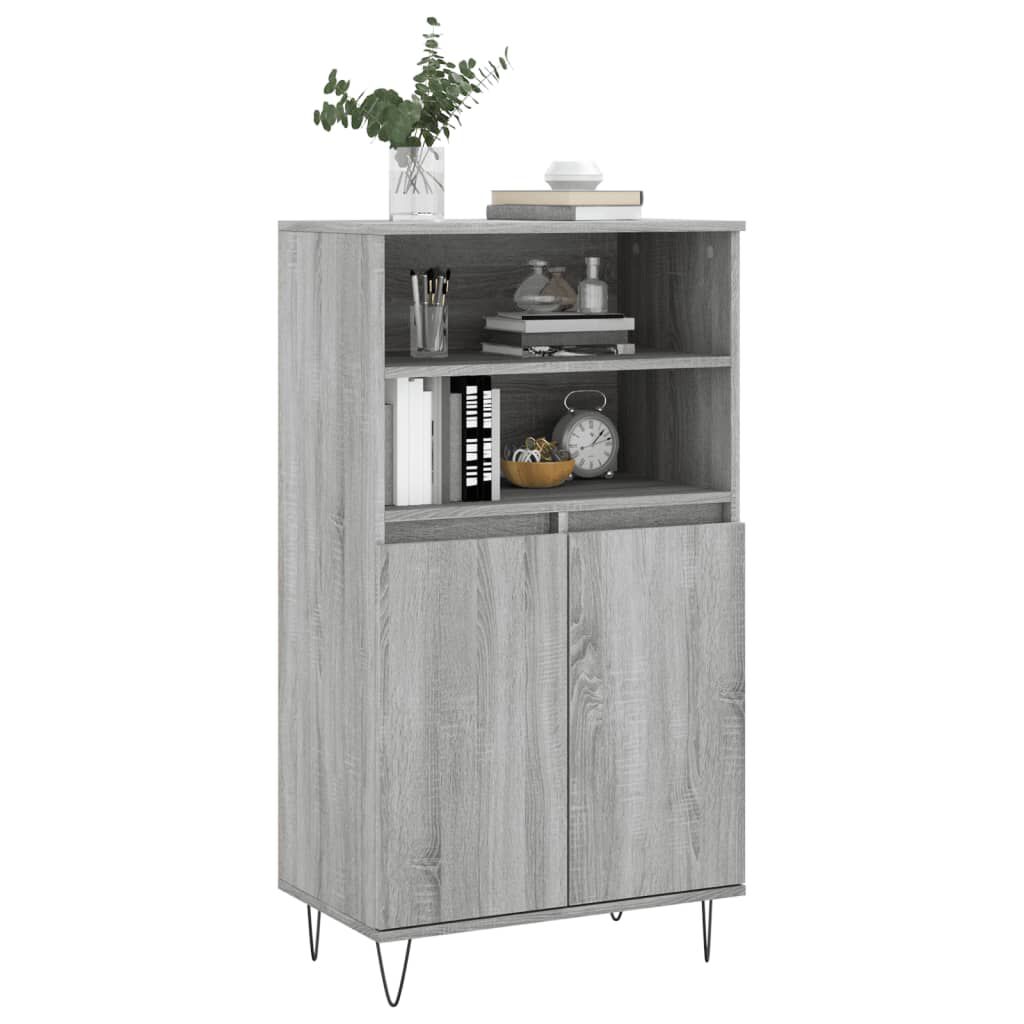 vidaXL Ντουλάπι Γκρι Sonoma 60 x 36 x 110 εκ. από Επεξεργασμένο Ξύλο