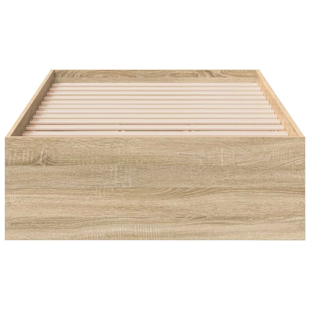 vidaXL Κρεβάτι Sonoma Oak 90x190 εκ Επεξεργασμένο Ξύλο
