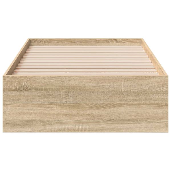 vidaXL Κρεβάτι Sonoma Oak 90x190 εκ Επεξεργασμένο Ξύλο